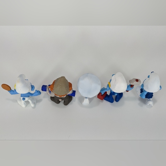 Smurfs McDonald's Happy Meal Toys Smurf Lot (5) - Picture 8 of 9
